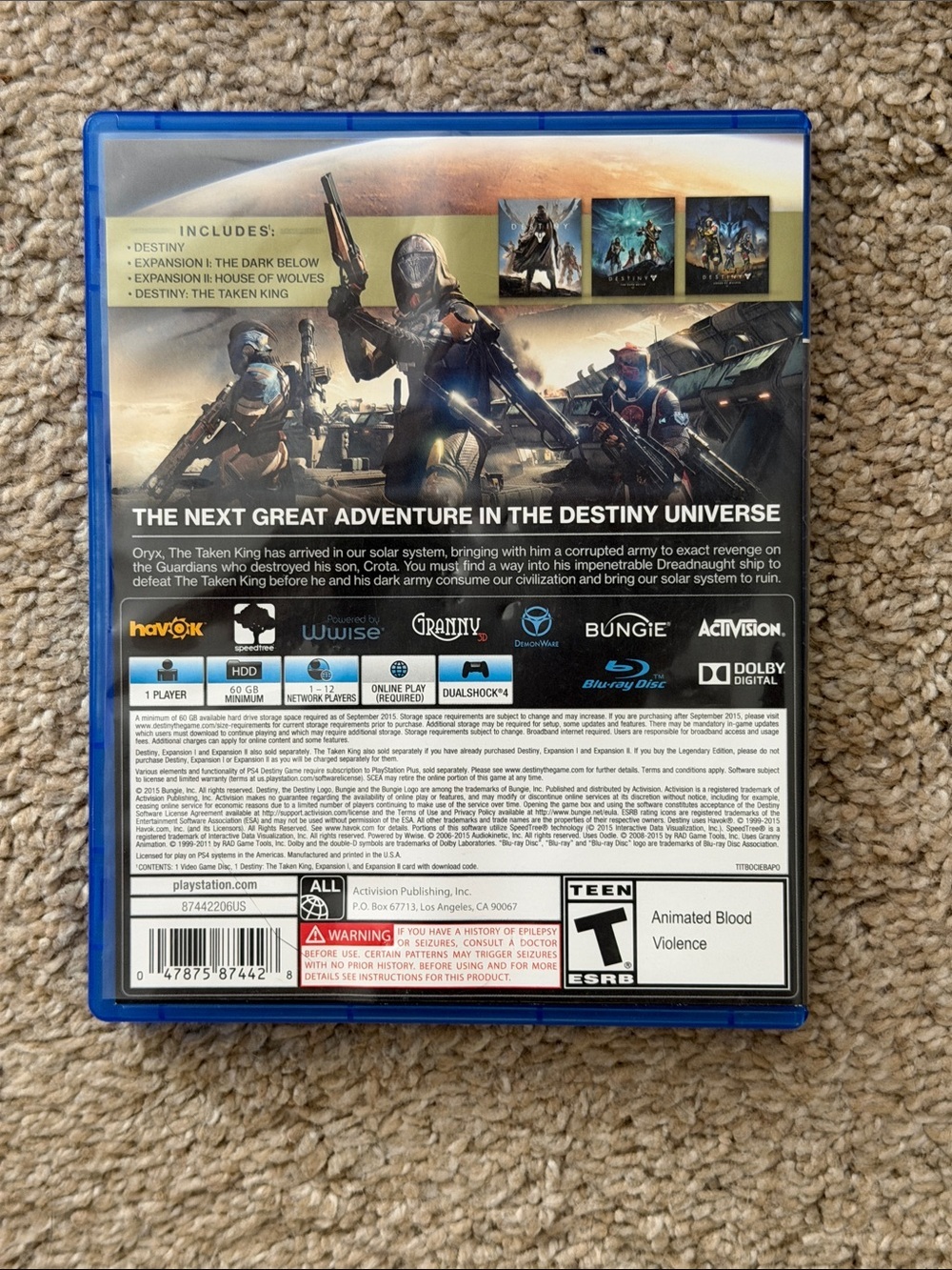 Sony Destiny: The Taken King - Legendary Edition (Blue) - Picture 2 of 4